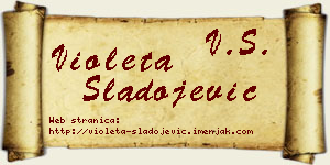 Violeta Sladojević vizit kartica